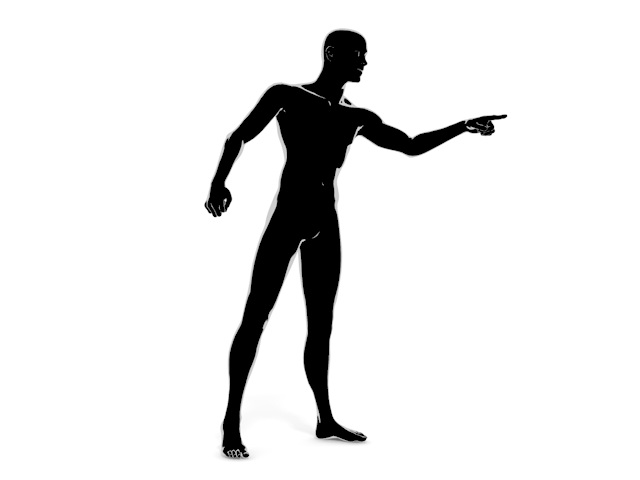犯人を言い当てる｜差す｜指示 - ヒューマン/シルエット/イラスト/写真/無料/人物/ダウンロード素材
