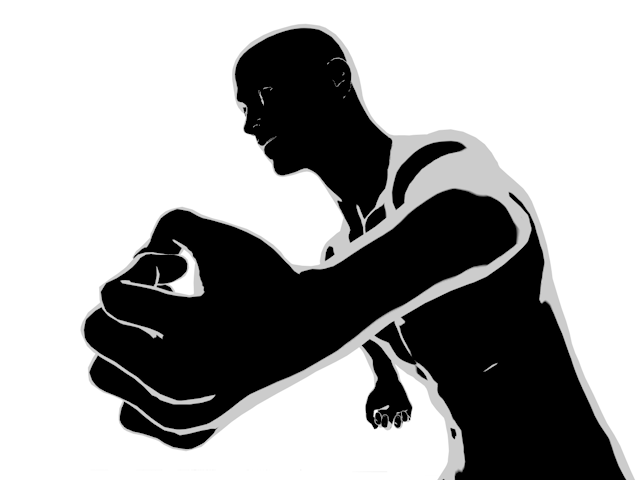 怒りがこみ上がる｜殴り掛かる｜グーパンチ - ヒューマン/シルエット/イラスト/写真/無料/人物/ダウンロード素材