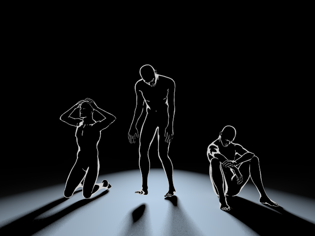 ゾンビ｜無気力｜絶望感｜闇 - ヒューマン/シルエット/イラスト/写真/無料/人物/ダウンロード素材