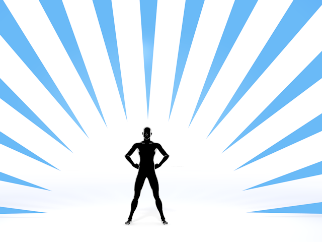 元気がある｜やる気が湧く - ヒューマン/シルエット/イラスト/写真/無料/人物/ダウンロード素材