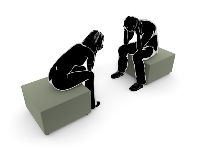 ケンカ｜悩み｜疑い - ヒューマン/シルエット/イラスト/写真/無料/人物/ダウンロード素材