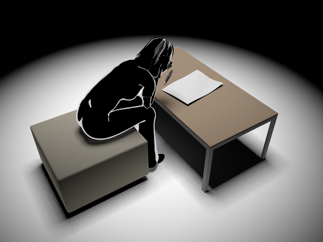 女性｜心配事｜悩み｜手紙 - ヒューマン/シルエット/イラスト/写真/無料/人物/ダウンロード素材