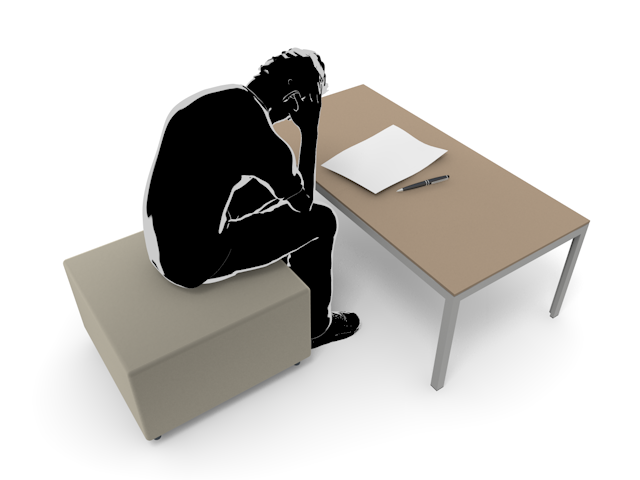 連絡｜男性｜心配｜悩み - ヒューマン/シルエット/イラスト/写真/無料/人物/ダウンロード素材