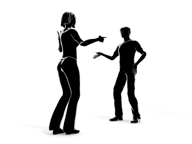 言い訳｜男性｜女性｜疑い - ヒューマン/シルエット/イラスト/写真/無料/人物/ダウンロード素材