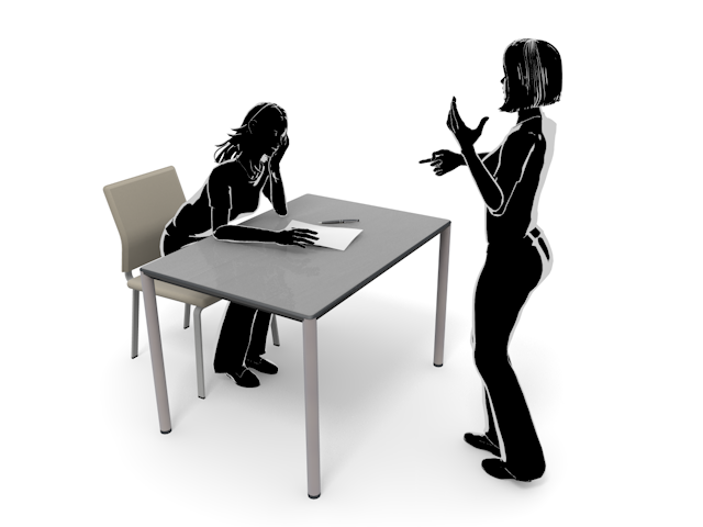 女性｜言い争い｜ケンカ｜言い訳 - ヒューマン/シルエット/イラスト/写真/無料/人物/ダウンロード素材