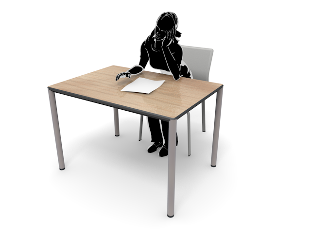 連絡｜手紙｜女性｜落ち込む - ヒューマン/シルエット/イラスト/写真/無料/人物/ダウンロード素材