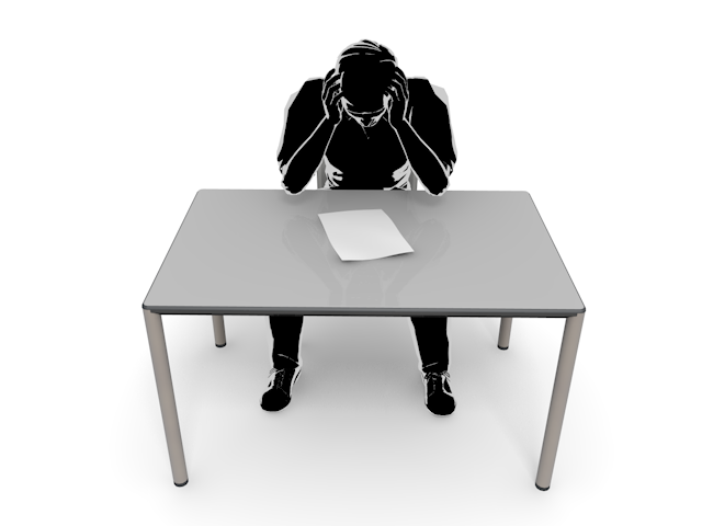 不合格｜男性｜落ち込む｜落胆 - ヒューマン/シルエット/イラスト/写真/無料/人物/ダウンロード素材