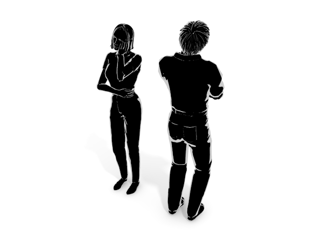 考える｜悩む｜結婚｜人生 - ヒューマン/シルエット/イラスト/写真/無料/人物/ダウンロード素材