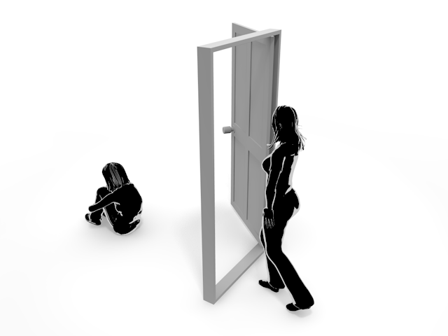 秘密｜隠す｜悩み - ヒューマン/シルエット/イラスト/写真/無料/人物/ダウンロード素材