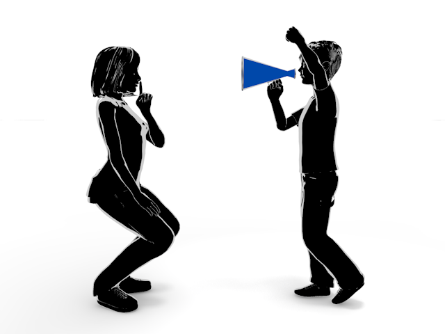 子供｜内緒の話｜話す - ヒューマン/シルエット/イラスト/写真/無料/人物/ダウンロード素材