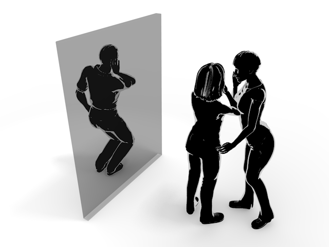 盗聴｜会話｜盗み聞き - ヒューマン/シルエット/イラスト/写真/無料/人物/ダウンロード素材