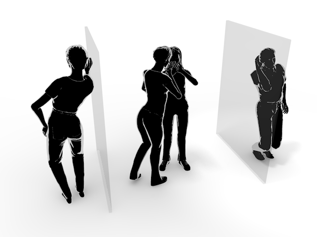 うわさ話｜聞き耳｜盗み聞き - ヒューマン/シルエット/イラスト/写真/無料/人物/ダウンロード素材