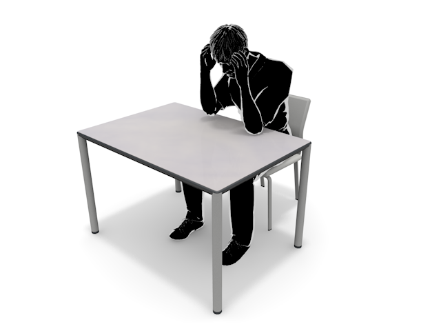 疲労｜残業｜パワハラ - ヒューマン/シルエット/イラスト/写真/無料/人物/ダウンロード素材