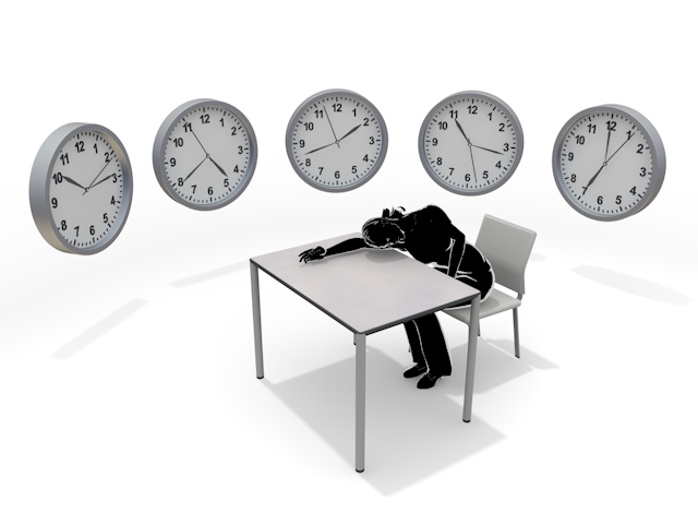 仕事｜残業｜日常｜時間に追われる - ヒューマン/シルエット/イラスト/写真/無料/人物/ダウンロード素材