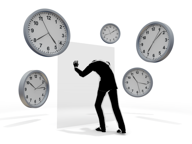 退屈な日々｜男性｜苦悩｜過ぎていく時間 - ヒューマン/シルエット/イラスト/写真/無料/人物/ダウンロード素材