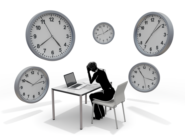 問題｜深刻｜悩む｜過ぎていく時間 - ヒューマン/シルエット/イラスト/写真/無料/人物/ダウンロード素材