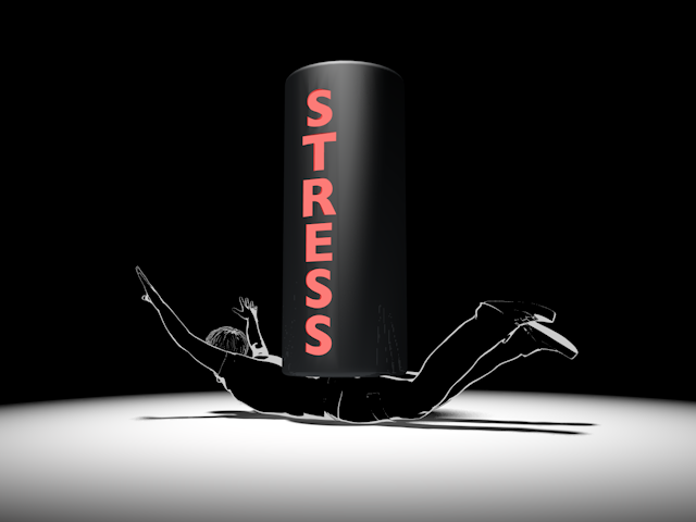 ストレス攻撃｜苦悩｜逃げ道なし - ヒューマン/シルエット/イラスト/写真/無料/人物/ダウンロード素材