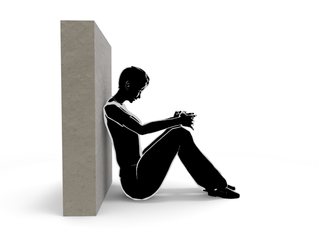 元気のない女性｜ストレスな毎日｜何もしたくない - ヒューマン/シルエット/イラスト/写真/無料/人物/ダウンロード素材