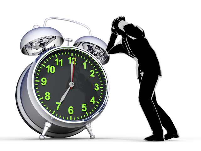 時間が迫る｜ビジネスマン｜忙しい｜しんどい - ヒューマン/シルエット/イラスト/写真/無料/人物/ダウンロード素材