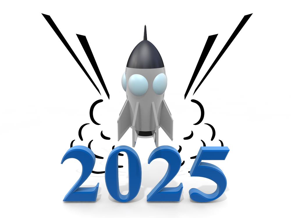 2025年に打ち上げられるロケットのイラスト