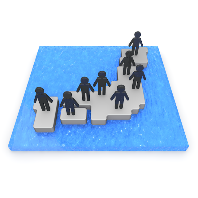 日本地図｜3D｜ソーシャルネットワーク - 地図/マップ/写真/フリー素材/イラスト/ジャパン / 日本