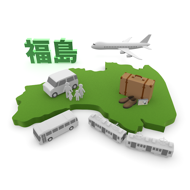 福島 - 地図/マップ/写真/フリー素材/イラスト/ジャパン / 日本