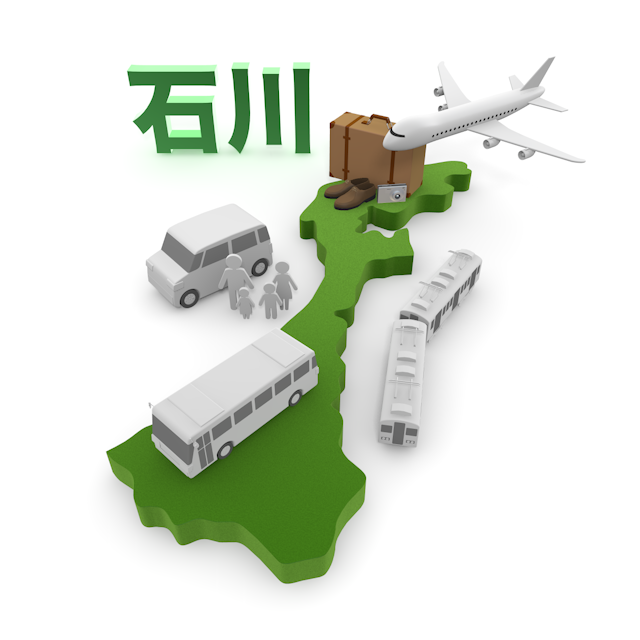 石川 - 地図/マップ/写真/フリー素材/イラスト/ジャパン / 日本