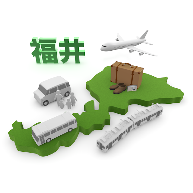 福井 - 地図/マップ/写真/フリー素材/イラスト/ジャパン / 日本