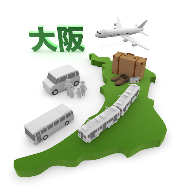 大阪 - 地図/マップ/写真/フリー素材/イラスト/ジャパン / 日本