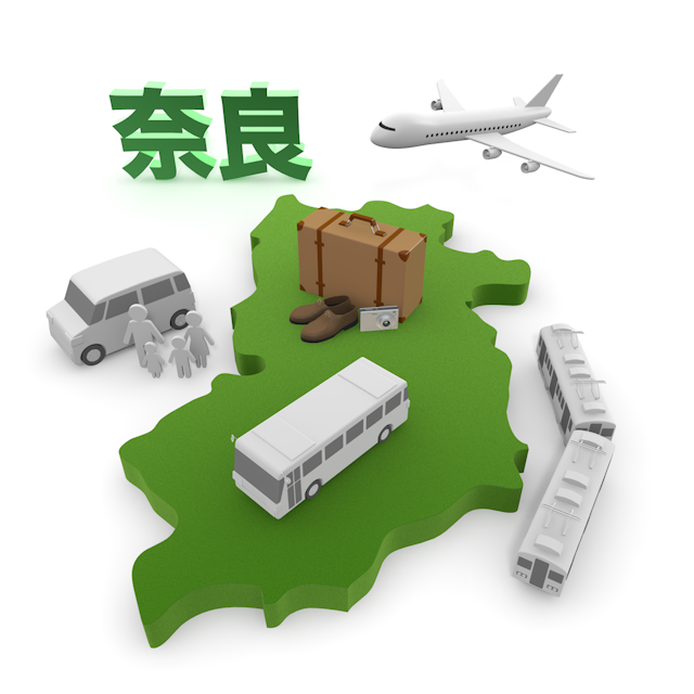 奈良 - 地図/マップ/写真/フリー素材/イラスト/ジャパン / 日本