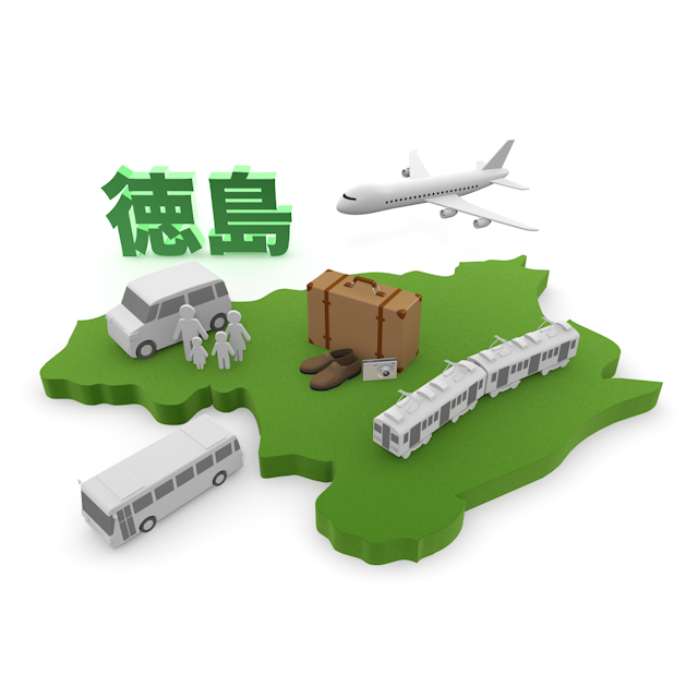 徳島 - 地図/マップ/写真/フリー素材/イラスト/ジャパン / 日本