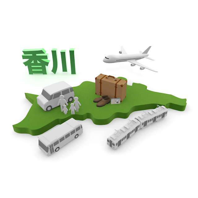 香川 - 地図/マップ/写真/フリー素材/イラスト/ジャパン / 日本