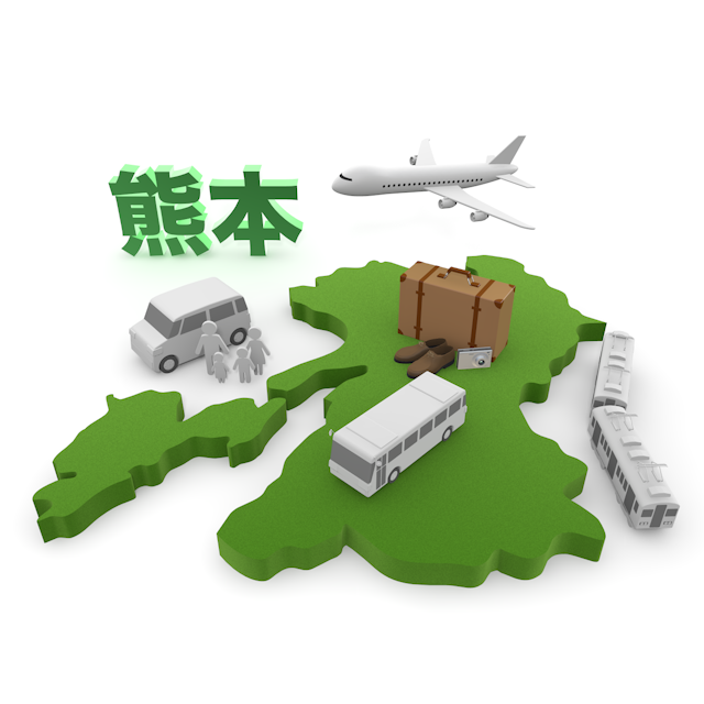 熊本 - 地図/マップ/写真/フリー素材/イラスト/ジャパン / 日本