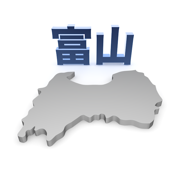 富山 - 地図/マップ/写真/フリー素材/イラスト/ジャパン / 日本