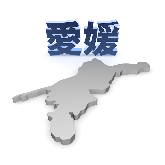 愛媛 - 地図/マップ/写真/フリー素材/イラスト/ジャパン / 日本