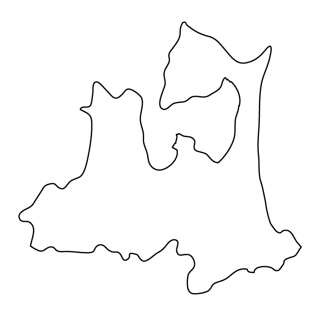 青森県 - 地図/マップ/写真/フリー素材/イラスト/ジャパン / 日本