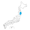 岩手県 - 地図｜日本｜フリーイラスト素材