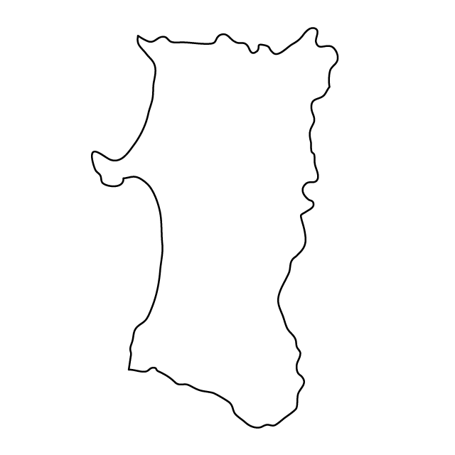 秋田県 - 地図/マップ/写真/フリー素材/イラスト/ジャパン / 日本