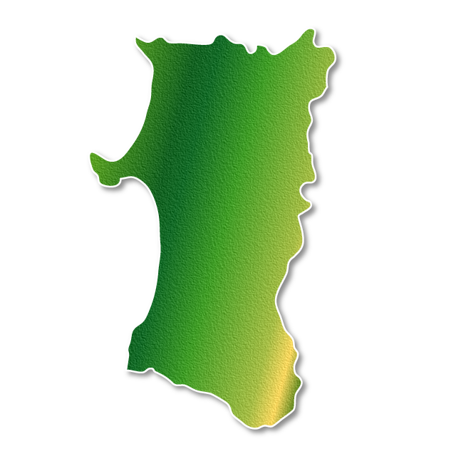 秋田 - 地図/マップ/写真/フリー素材/イラスト/ジャパン / 日本