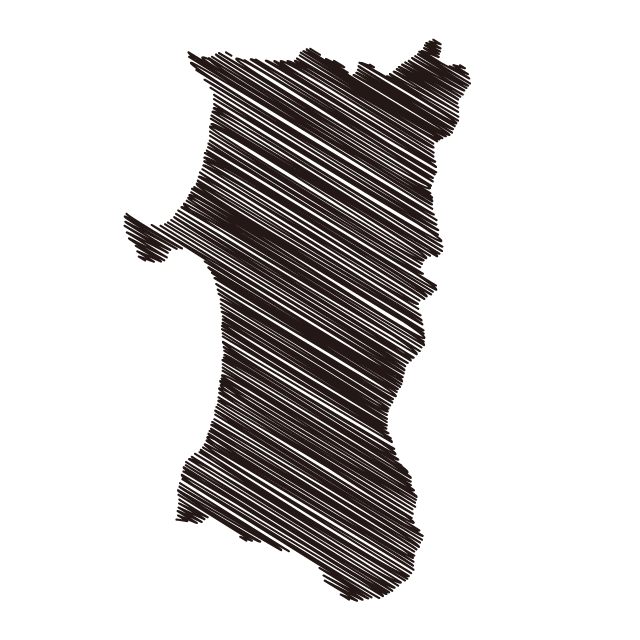 秋田 - 地図/マップ/写真/フリー素材/イラスト/ジャパン / 日本