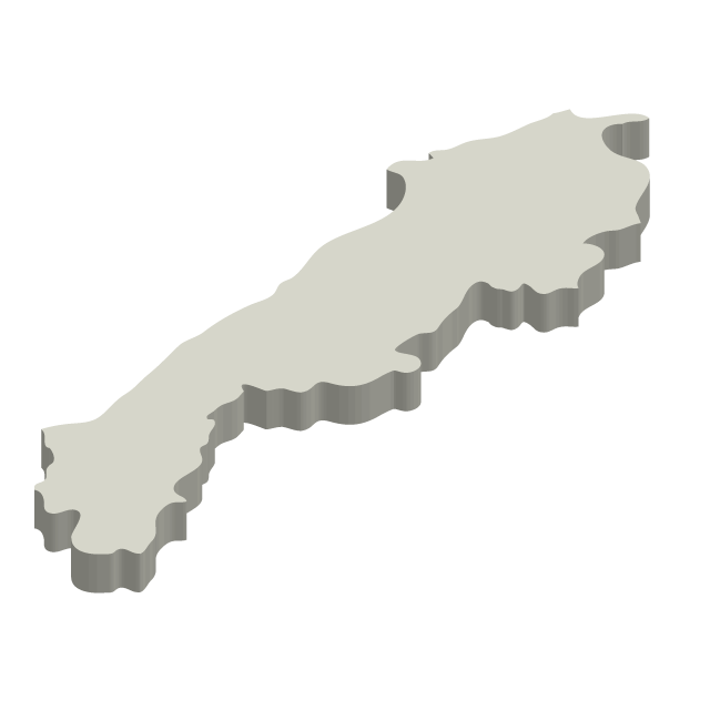 島根県 - 地図/マップ/写真/フリー素材/イラスト/ジャパン / 日本