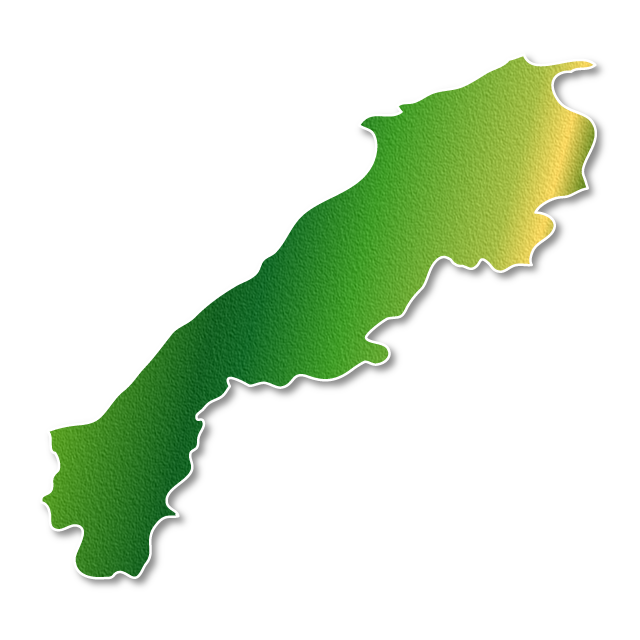 島根 - 地図/マップ/写真/フリー素材/イラスト/ジャパン / 日本