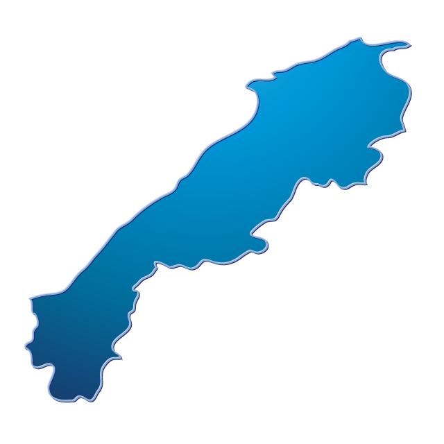 島根 - 地図/マップ/写真/フリー素材/イラスト/ジャパン / 日本