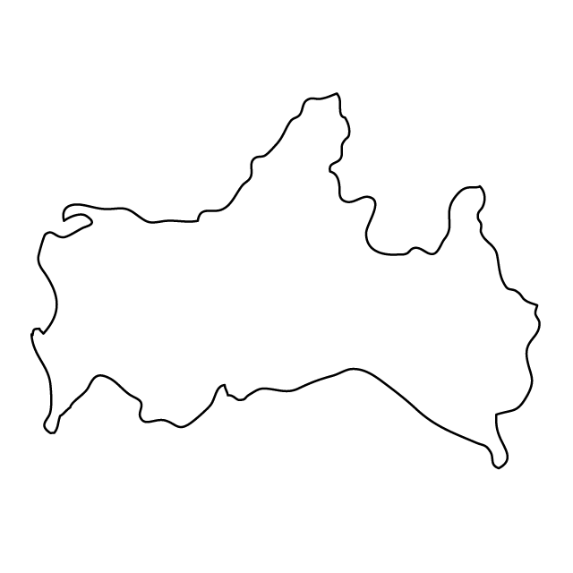 山口県 - 地図/マップ/写真/フリー素材/イラスト/ジャパン / 日本