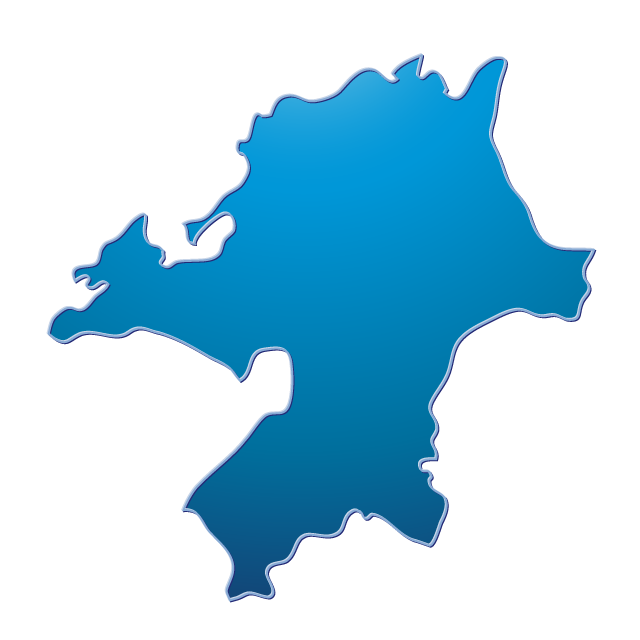 福岡 - 地図/マップ/写真/フリー素材/イラスト/ジャパン / 日本