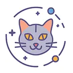 無料イラスト | 目が鋭い黒猫の顔のハロウィンアイコン素材