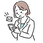 【無料イラスト】スマホを見て困るスーツの女性（ビジネス） | 商用利用OK・フリー素材