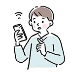 【無料イラスト】スマホを見て驚く男性（通知・発見） | 商用利用OK・フリー素材