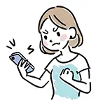 【無料イラスト】スマホを見て怒る女性（イライラ） | 商用利用OK・フリー素材
