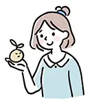 芽（新芽）を持つ女性の無料イラスト | 成長・ガーデニングのフリー素材